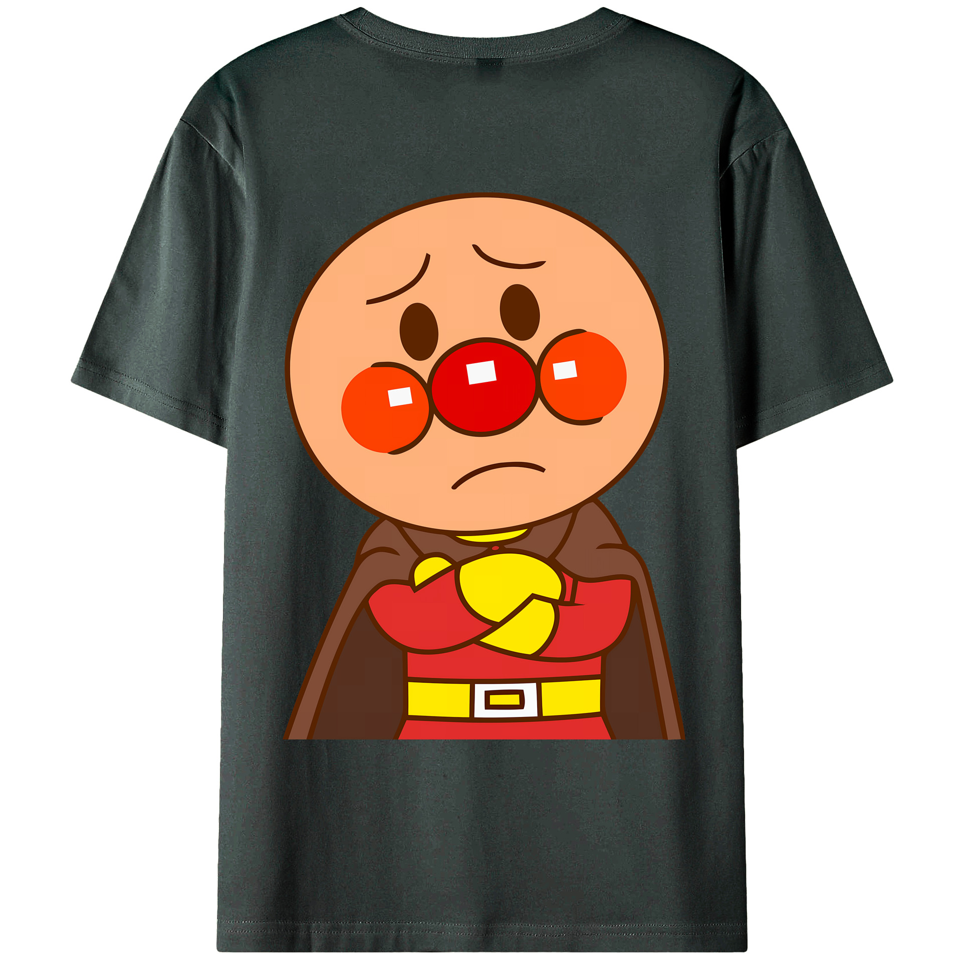（画像用） アンパンマン Anpanman 綿100％ メンズ半袖Tシャツ（バックプリント） 通気性